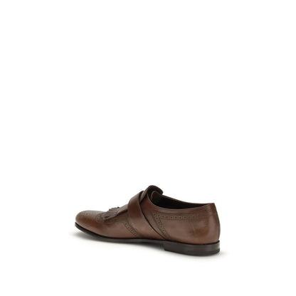 Brown Rubber Slip-On Loafers