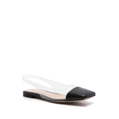 Black Plexiglass Ballet Flats