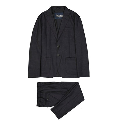 Gray Wool Casual Pants
