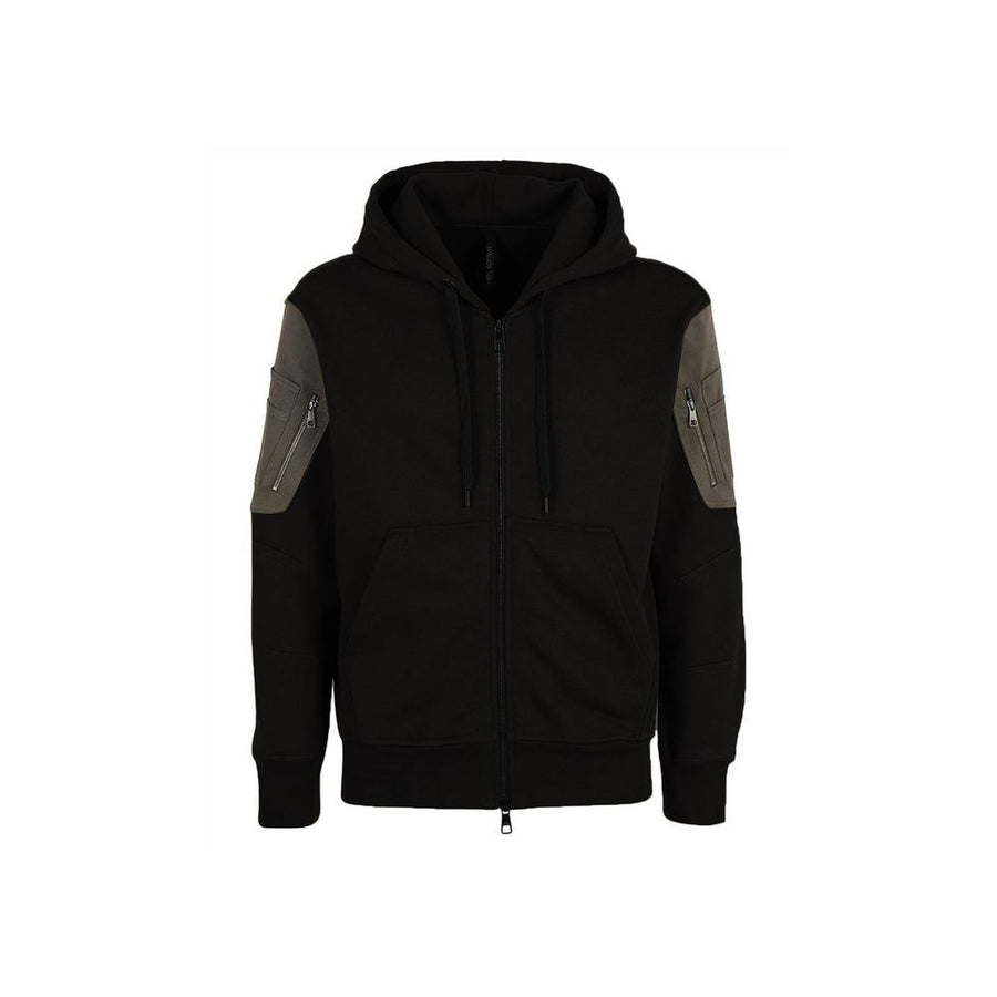 Black Cotton Sweatshirt