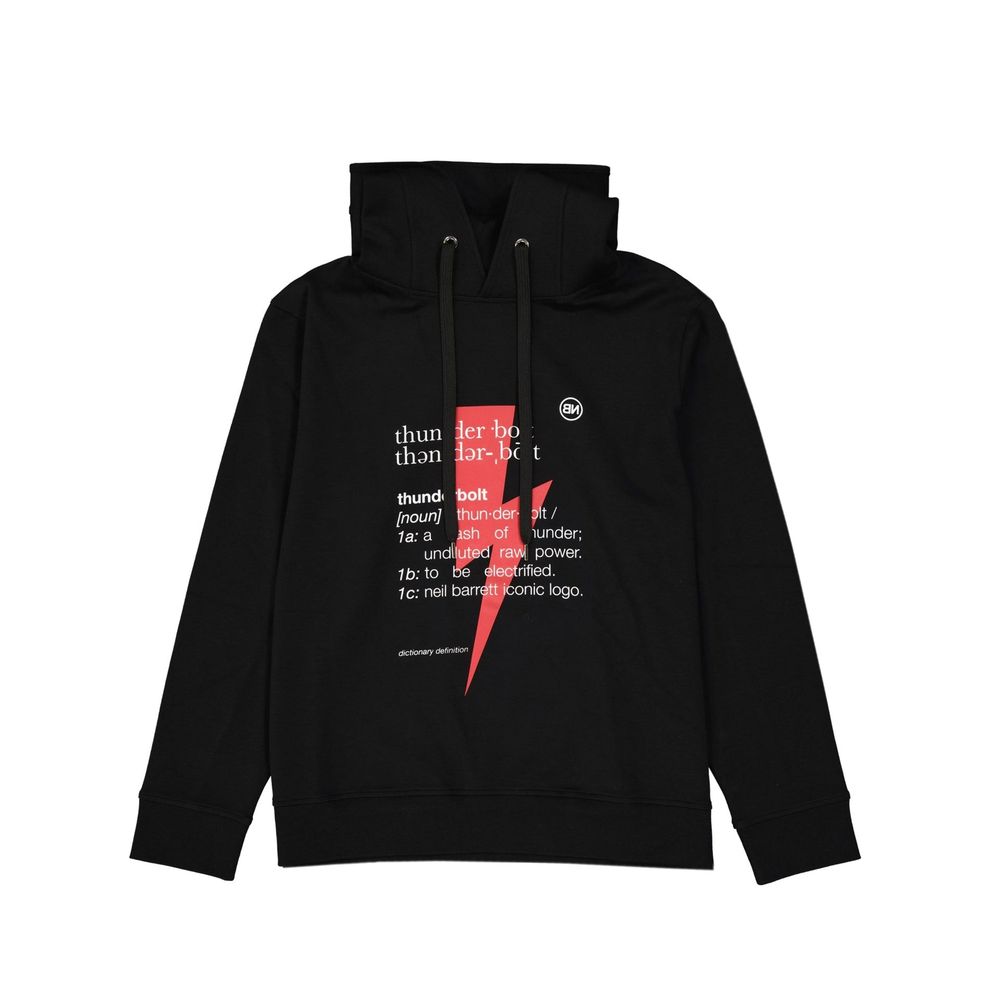 Black Cotton Sweatshirt