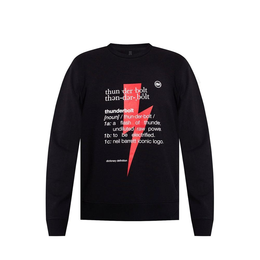 Black Cotton Sweatshirt