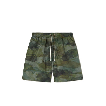 Bicolor Polyester Swim Shorts
