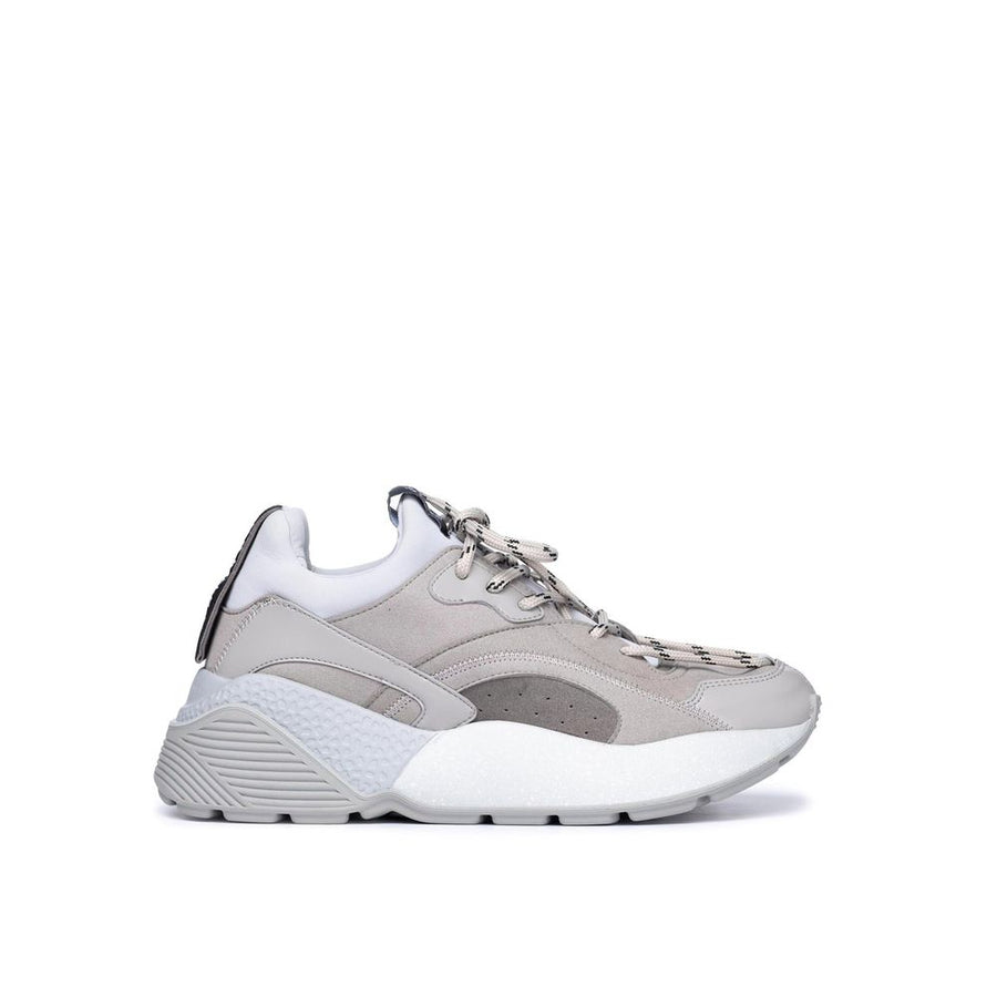 Gray Vegan Leather Chunky Sneakers