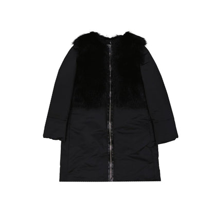 Black Polyester Coat
