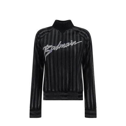 Black Elastane Sweatshirt