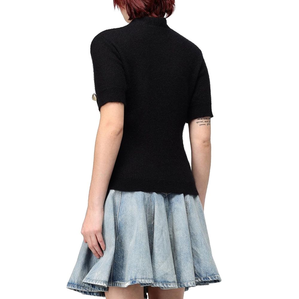 Black Merino Wool Tank Tops