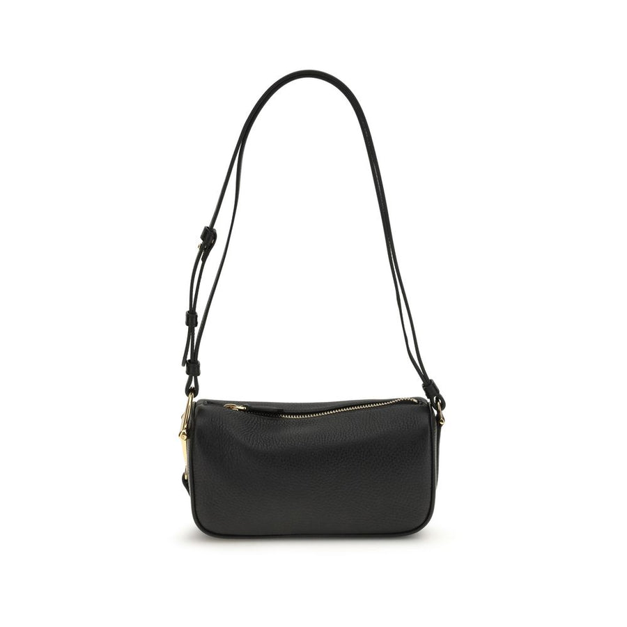 Black Calf Leather Bos Taurus Shoulder Bag