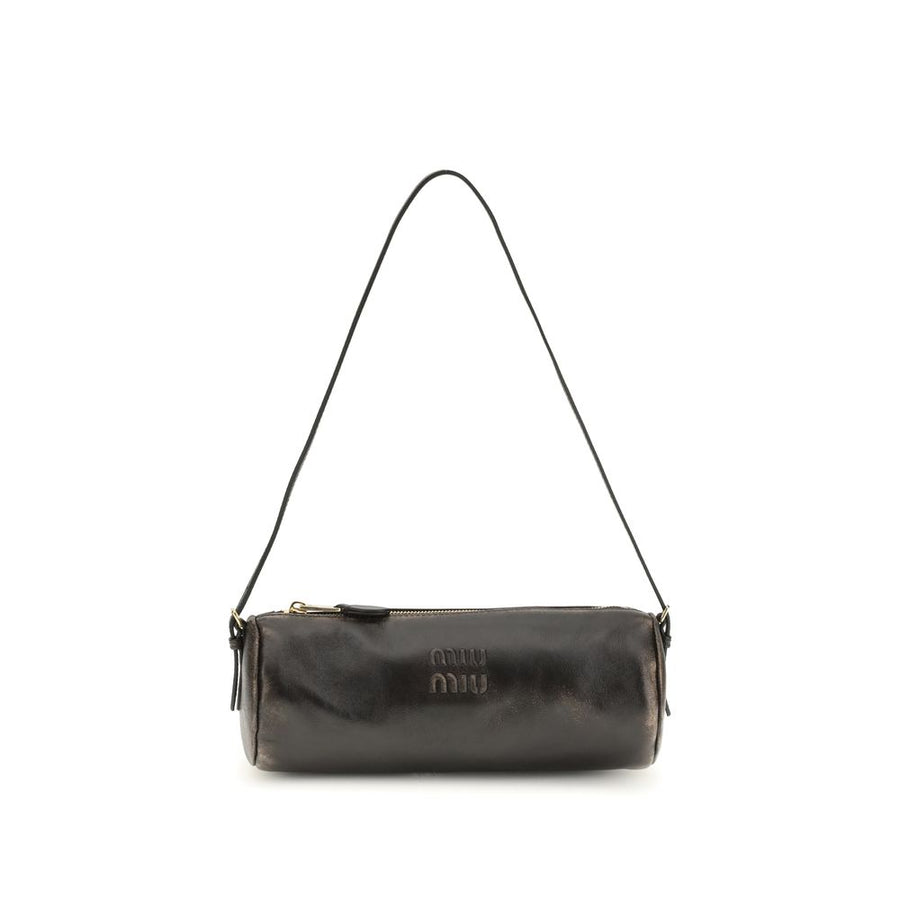 Brown Lamb Leather Shoulder Bag