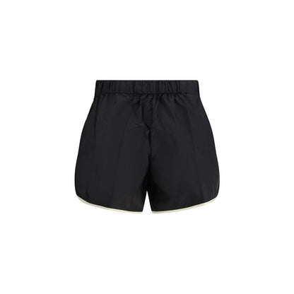 Black Recycled Polyamide Bermuda Shorts