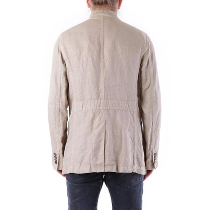 Beige Linen Coat