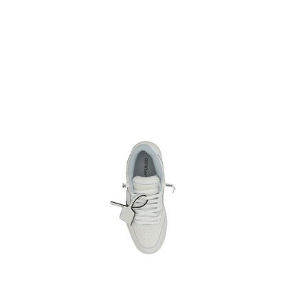 White Rubber Low Top Sneakers