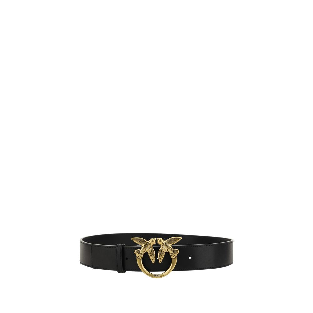 Black Calf Leather Bos Taurus Belt
