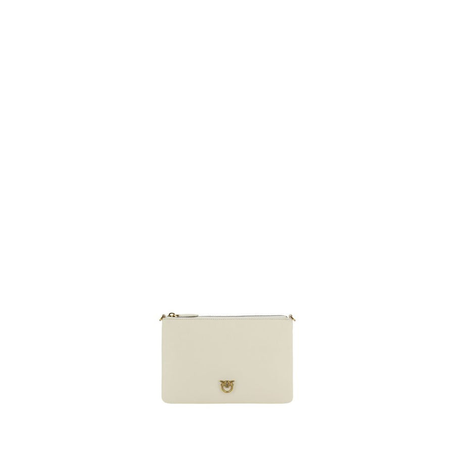 Beige Calf Leather Bos Taurus Shoulder Bag