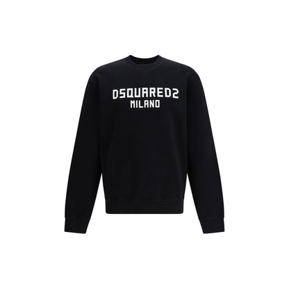 Black Cotton Sweatshirt