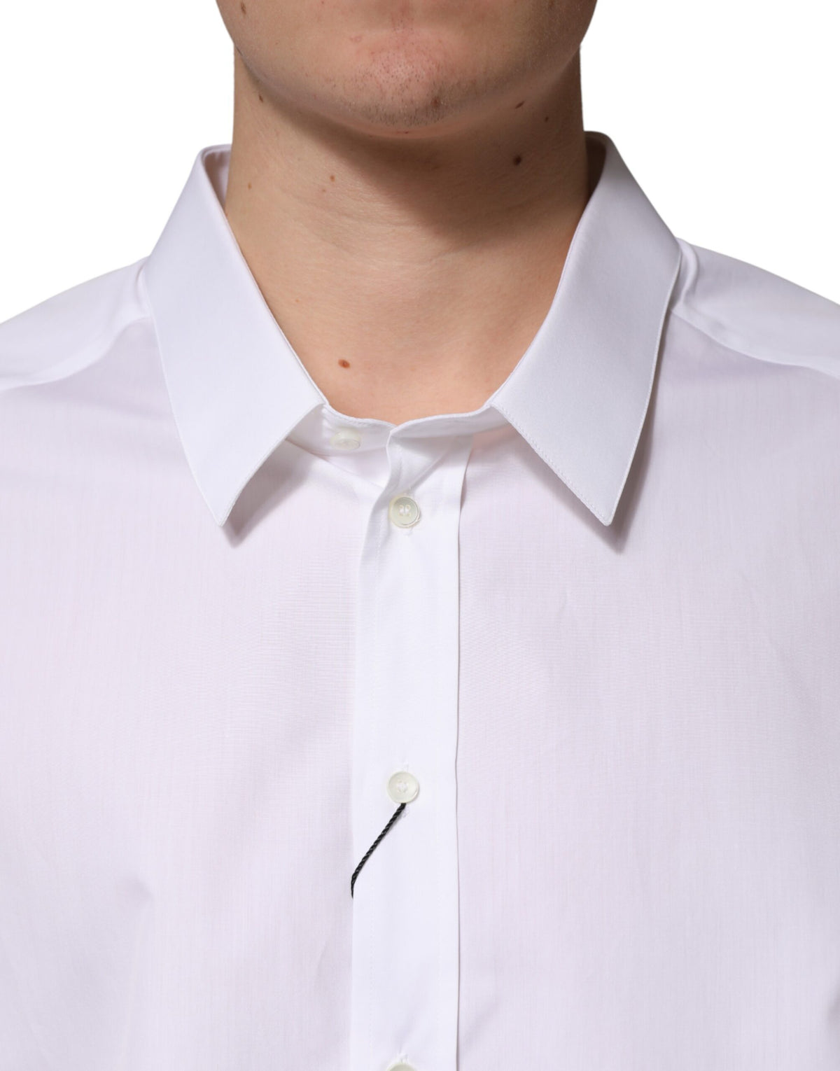 White SARTORIA Cotton Collared Dress Shirt