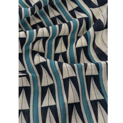 Blue Wool Scarf