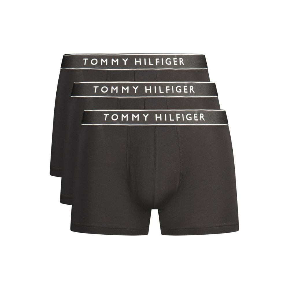 Black Cotton Men's Boxer Short