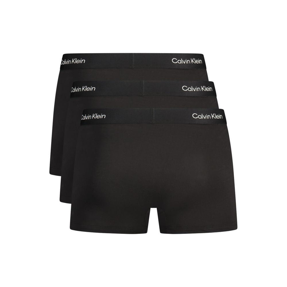 Black Cotton Men's Boxer Shorts