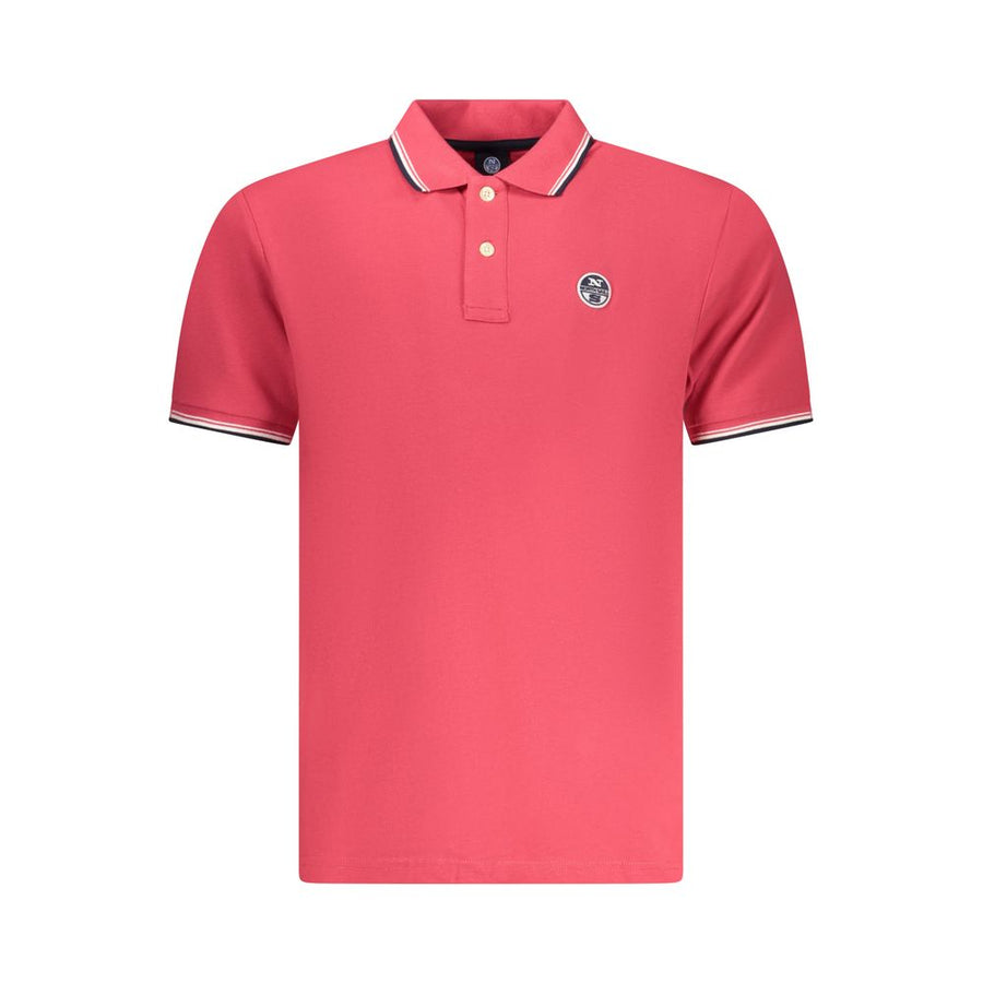 Red Cotton Men Polo