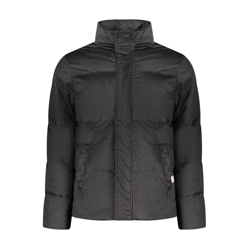 Black Polyester Men's Jacket