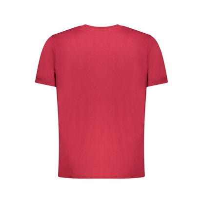 Red Cotton Men T-Shirt