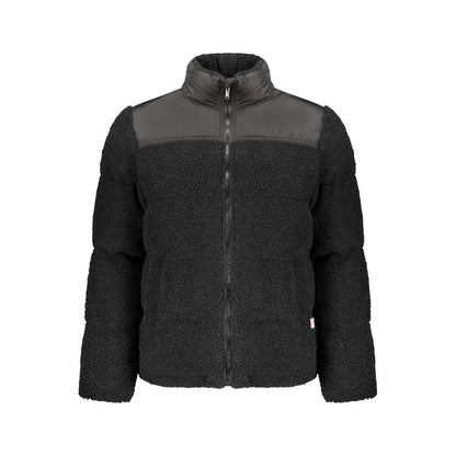 Black Polyester Men's Jacket