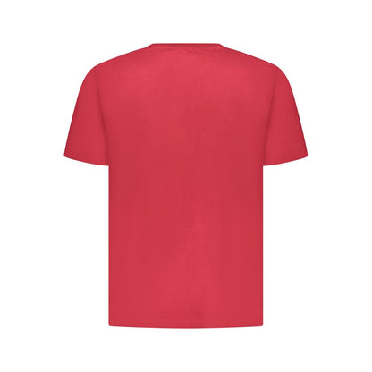 Red Cotton Men T-Shirt