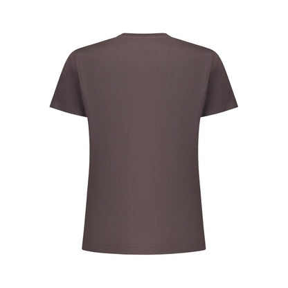 Black Cotton Women T-Shirt