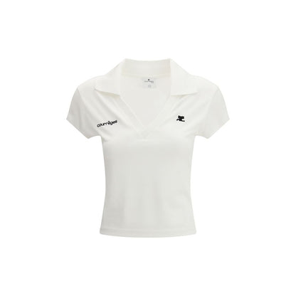 White Cotton Polo Shirt