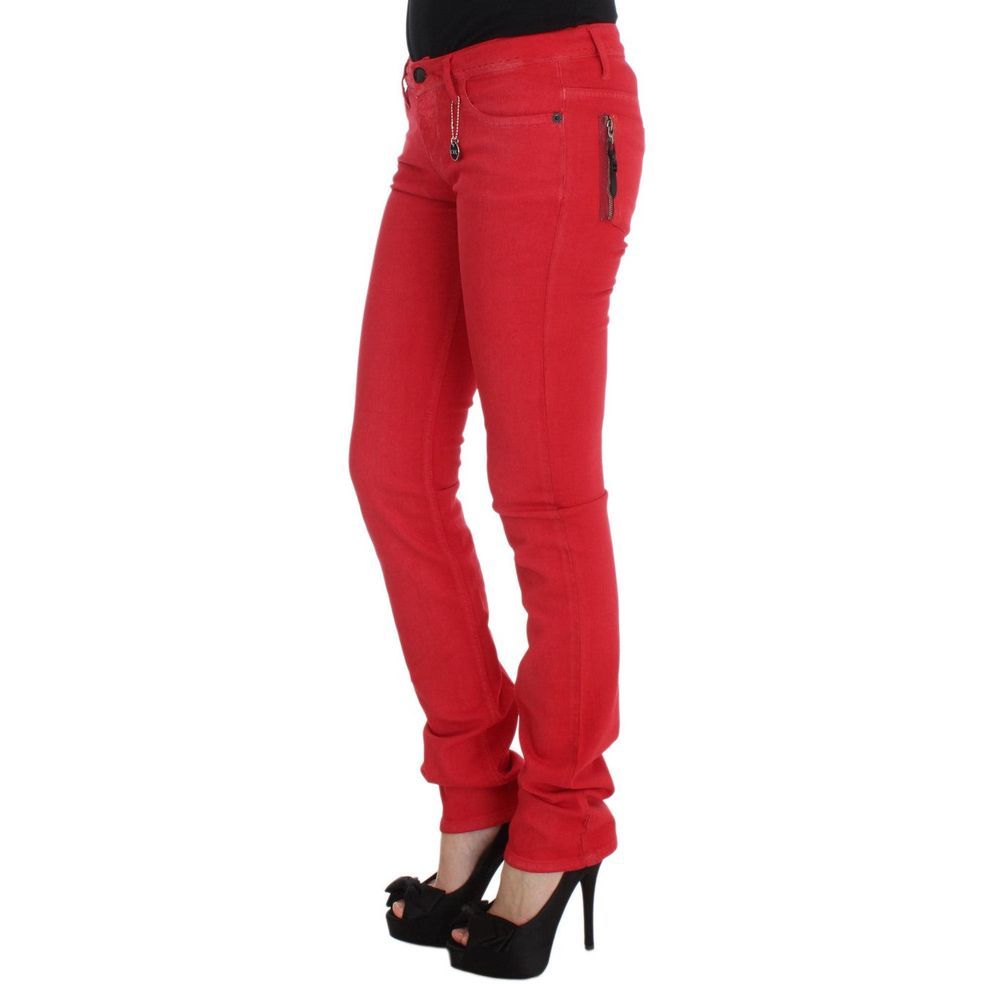 Multicolor Cotton Skinny Jeans
