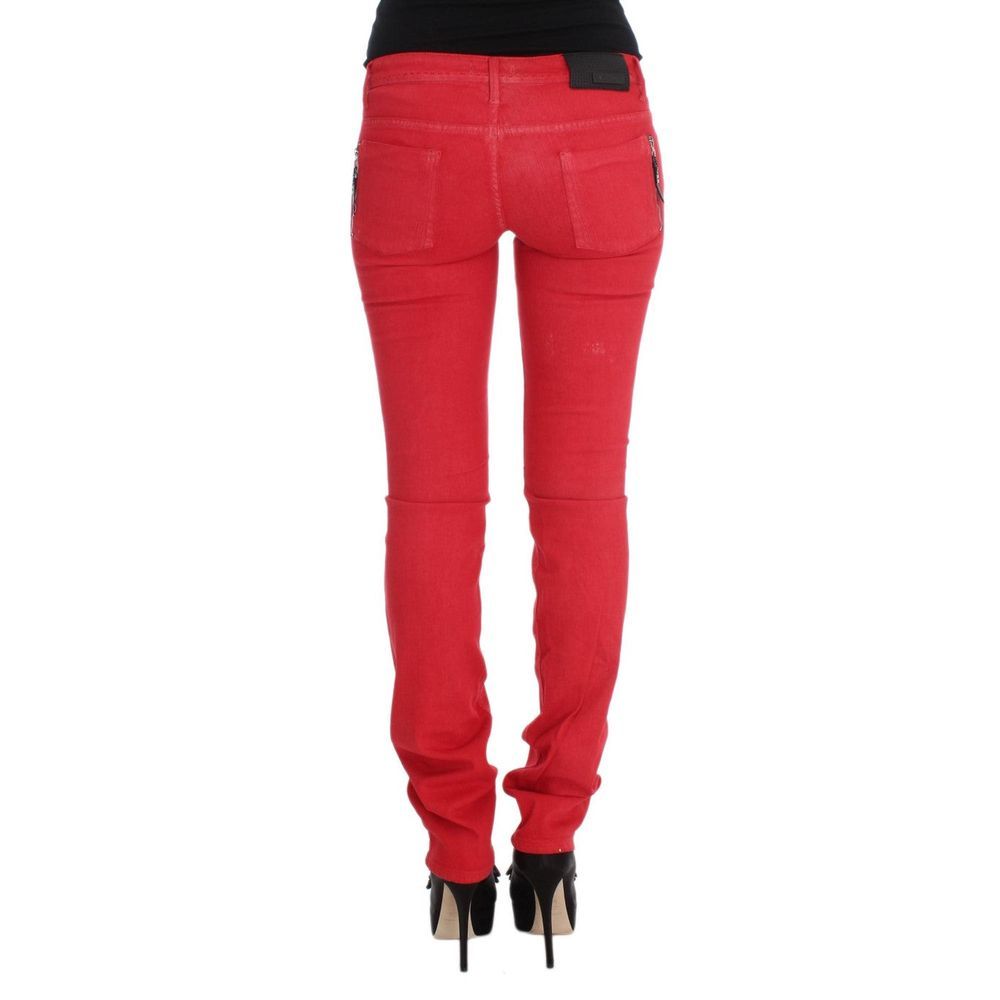 Multicolor Cotton Skinny Jeans