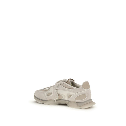 White Calf Leather Bos Taurus Chunky Sneakers