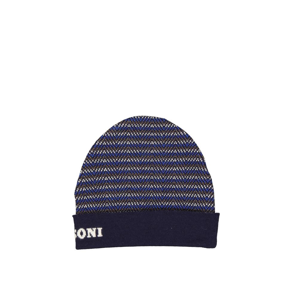 Blue Wool Beanie