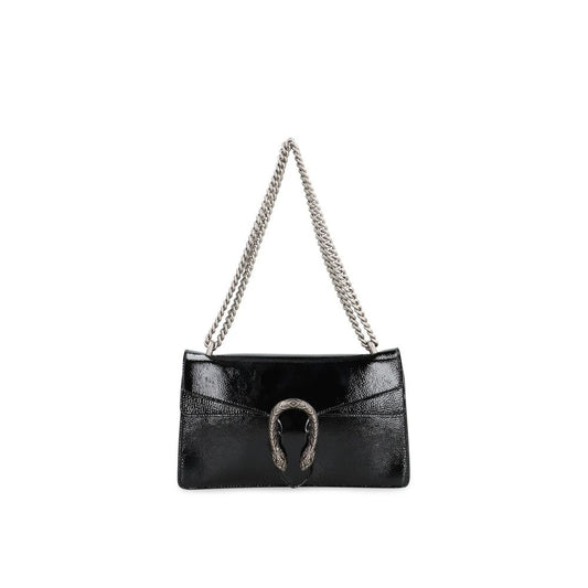 Black Calfskin Crossbody Bag