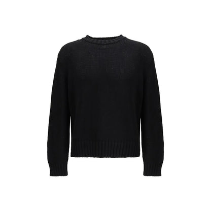 Black Cotton Sweatshirt