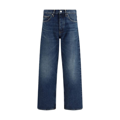 Blue Cotton Relaxed Fit Jeans