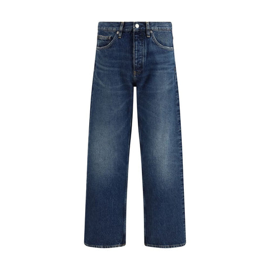 Blue Cotton Relaxed Fit Jeans