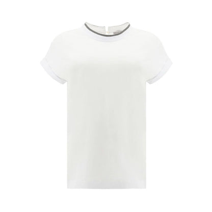 White Elastane T-Shirt