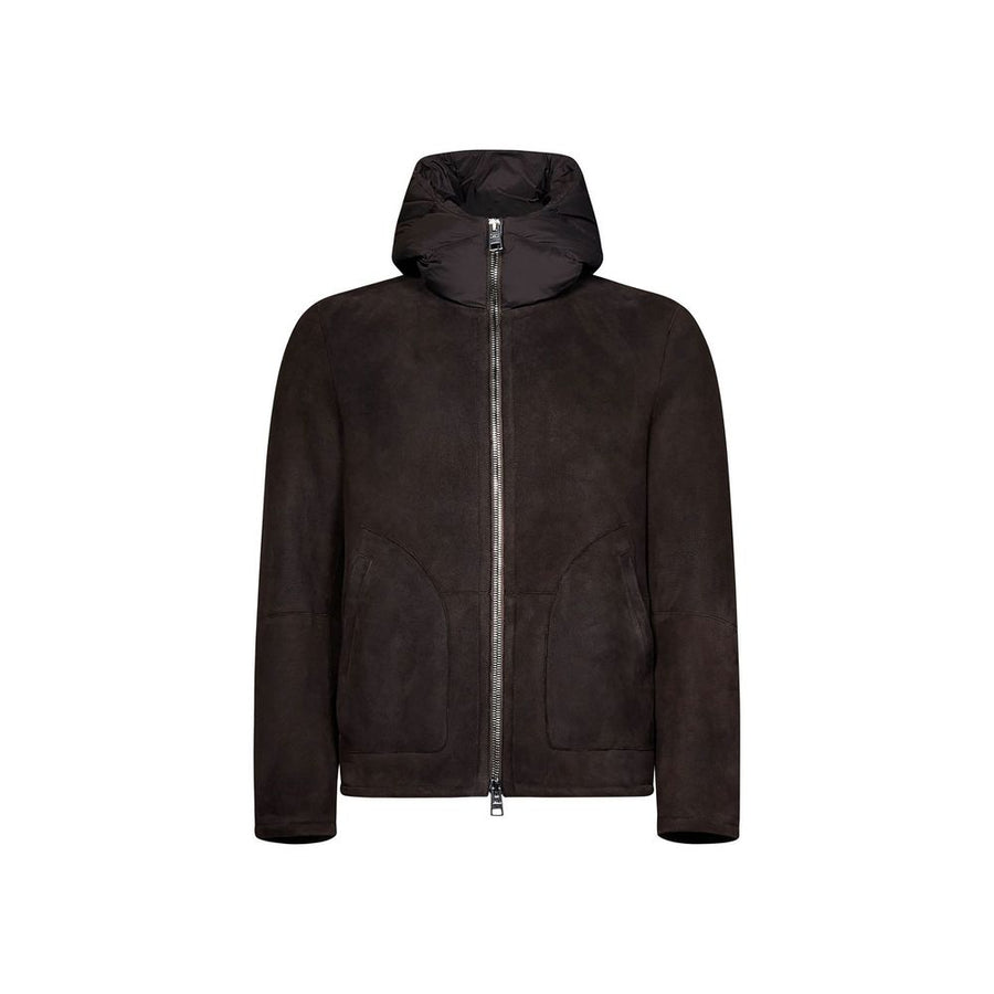 Brown Lambskin Shell Jacket