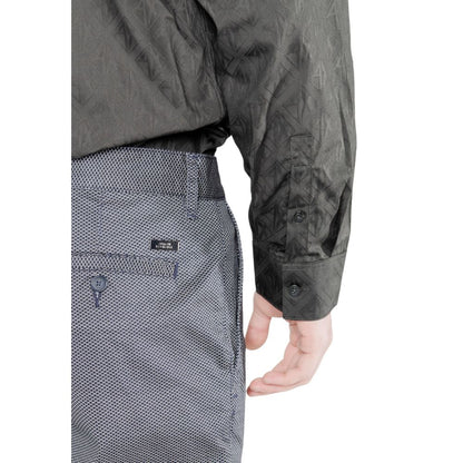 Blue Cotton Skinny Pants