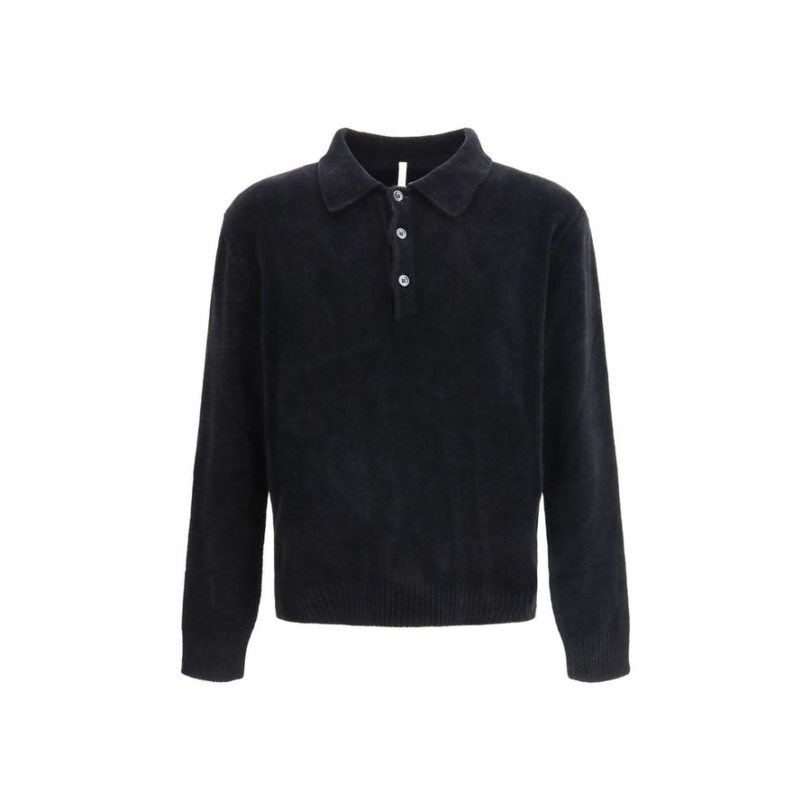 Black Cotton Polo Shirt