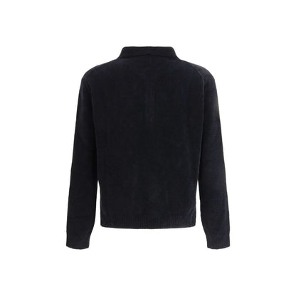 Black Cotton Polo Shirt