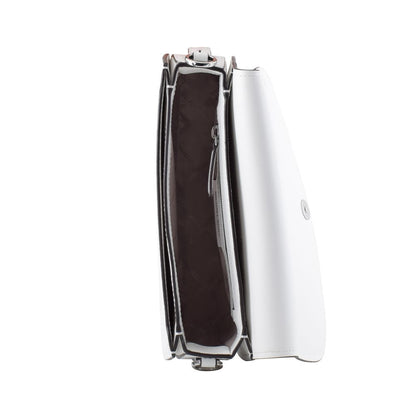 White Leather Shoulder Bag