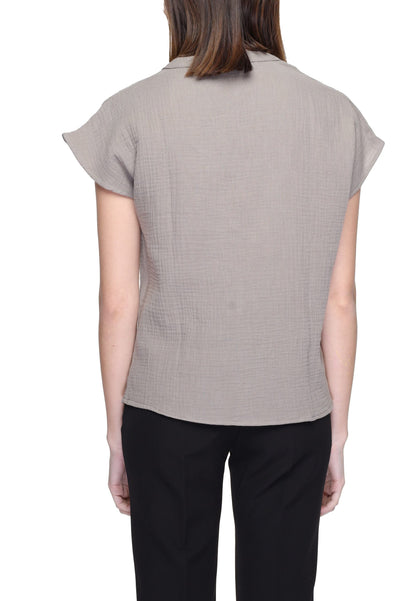 Beige Cotton Blouse