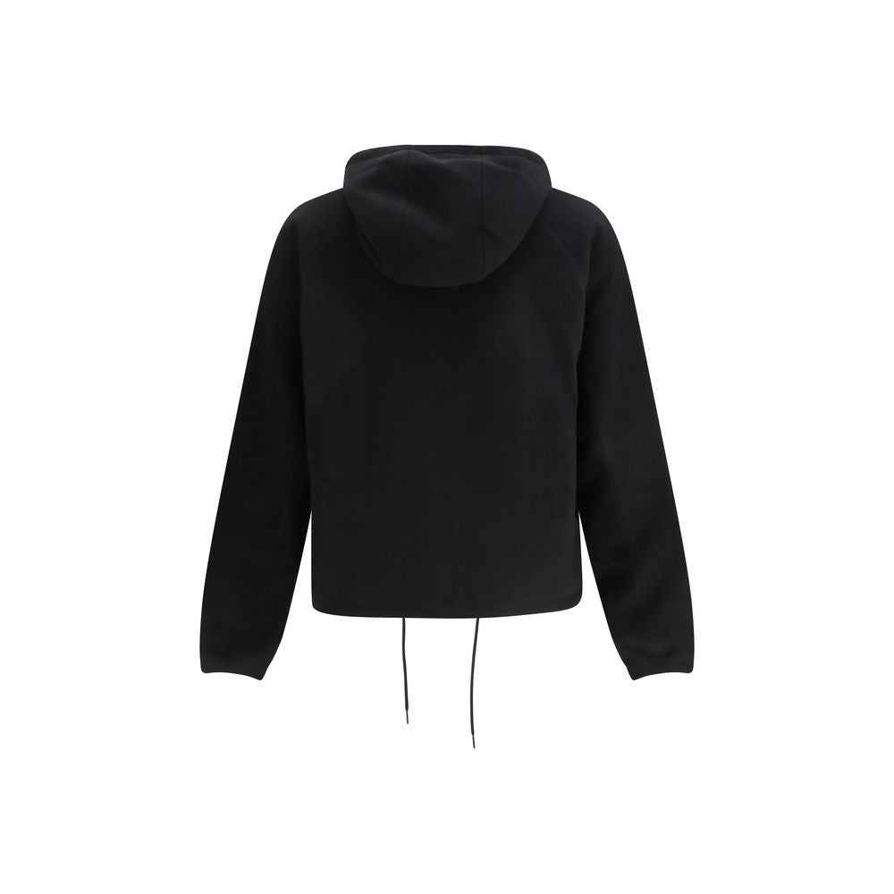 Black Polyester Shell Jacket