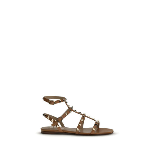Beige Calf Leather Bos Taurus Sandals