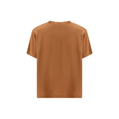 Beige Viscose T-Shirt