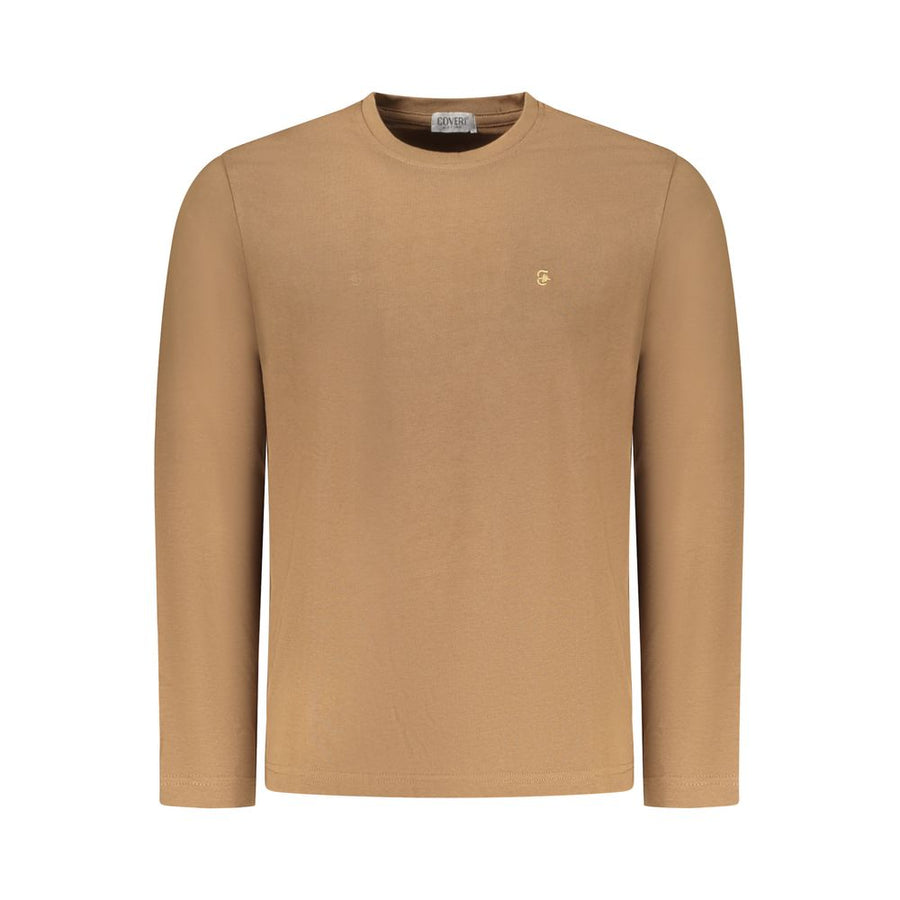 Marrone Cotton Men T-Shirt