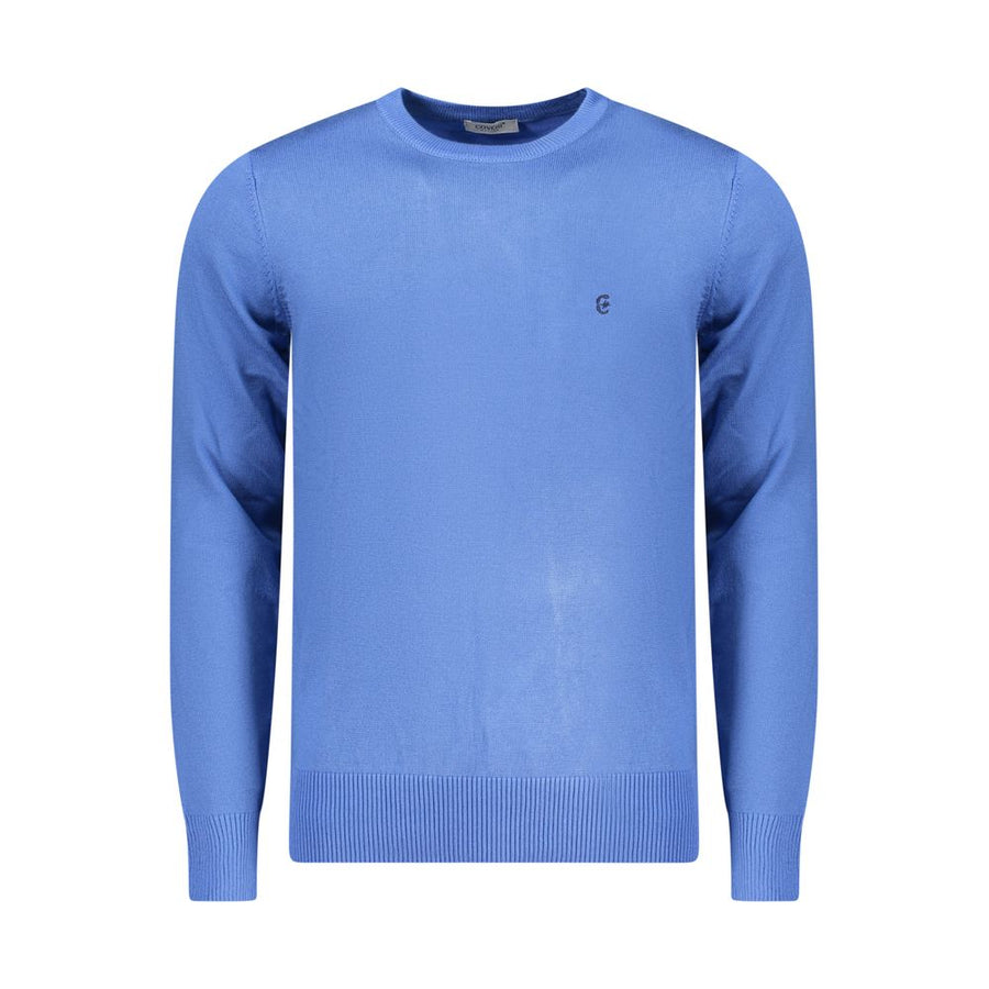 Blu Viscosa Uomo Maglia